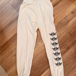 Boys Lie Beige Waffle Knit Sweatpants